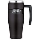 Thermos - Stainless Stainless King 16oz Travel Mug with Handle, Matte Black