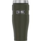 Thermos - Stainless Stainless King 16oz Travel Mug with Handle, Army Green