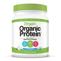 Orgain - Organic Vegan, Non-GMO Plant Based Protein Powder - Sweet Vanilla Bean (1.02 LB)