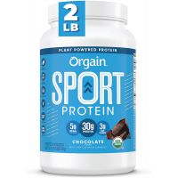 Orgain - Organic Sport Vegan, Gluten Free, Dairy Free Protein Powder - Chocolate (2.01 LB)