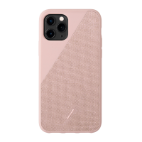 Native Union Clic Canvas Case - Crafted with Premium Woven Fabric Cover Slim and Lightwieght with Form-Fitting Protection - Compatible with iPhone 11 Pro (Rose)